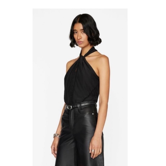 Frame Lace Inset Sleeveless Top - Picture 2 of 8